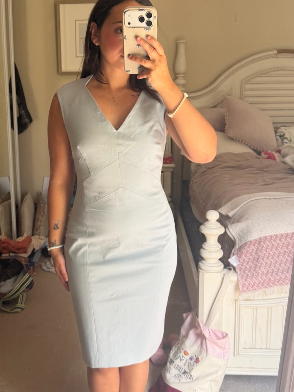 Banana Republic Powder Blue Sleeveless Sheath – Size 2